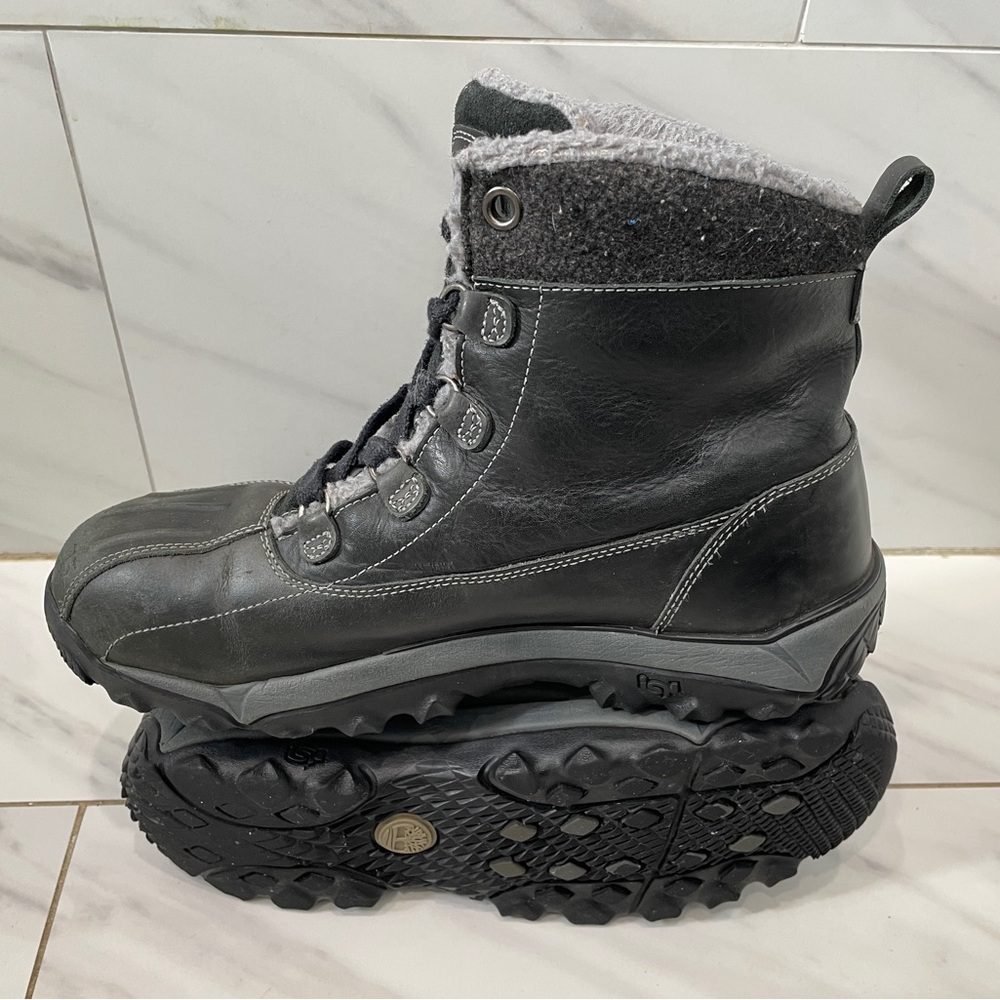 Timberland Black and Gray Winter Boots
